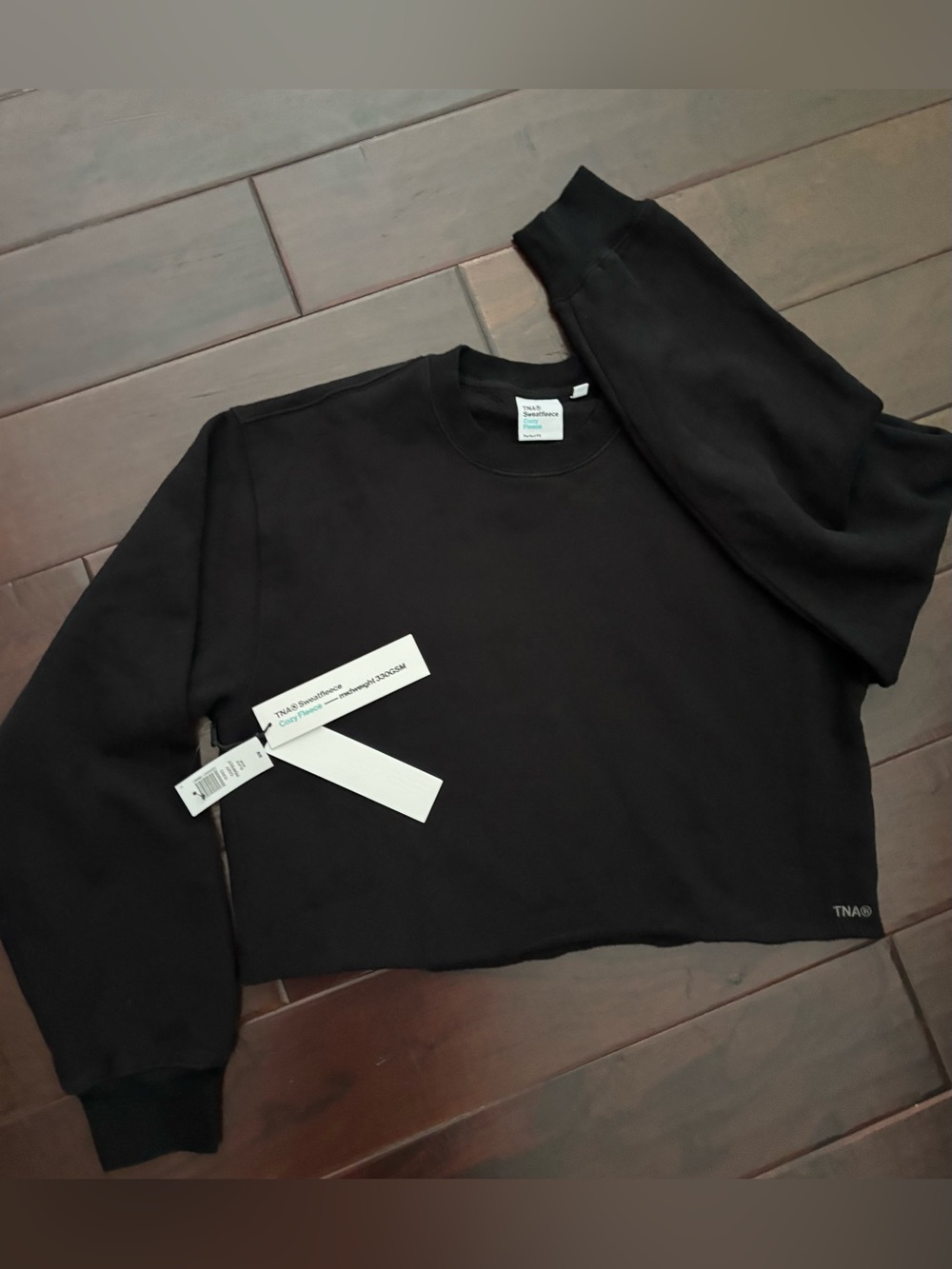 NWT Aritzia TNA Sweatfleece Cozy Fleece Perfect Fit Crop Size Medium